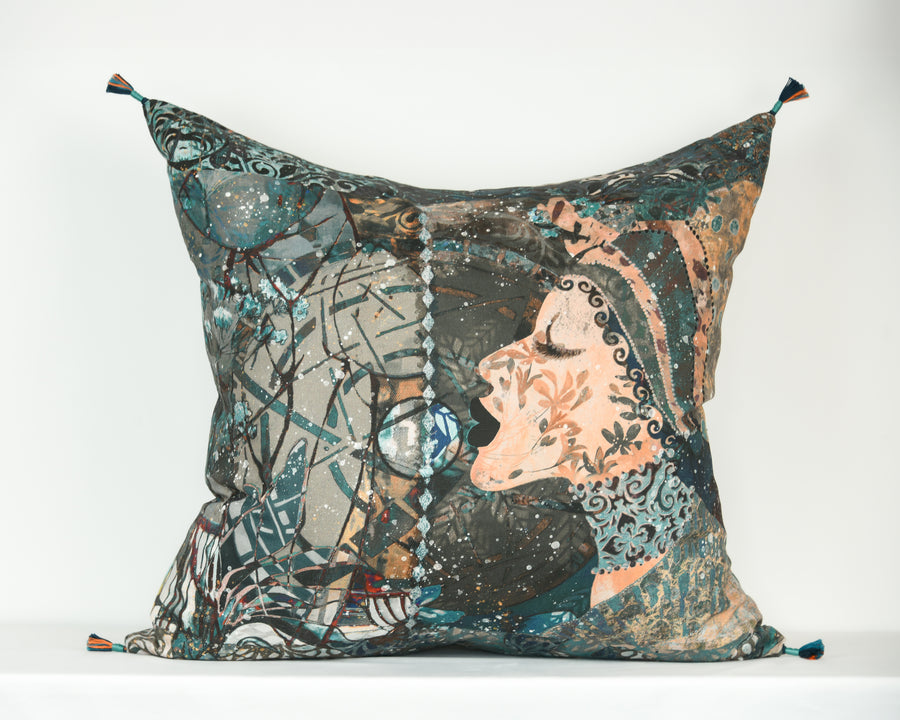 Extra Large Linen Cushion Sample 12