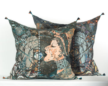 Extra Large Linen Cushion Sample 12