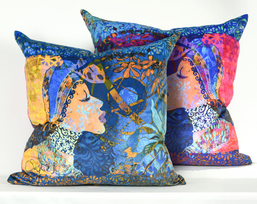 Large Velvet Cushion Sample 17