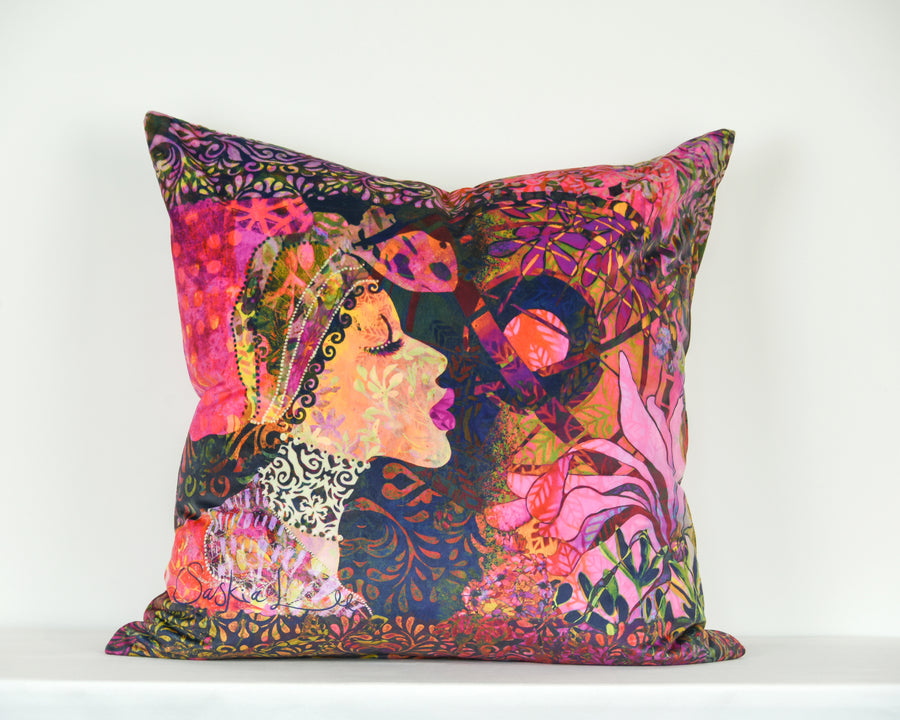 Large Velvet Cushion Sample 1