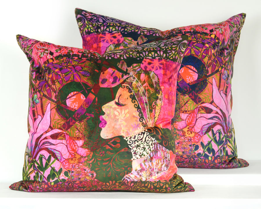 Large Velvet Cushion Sample 1