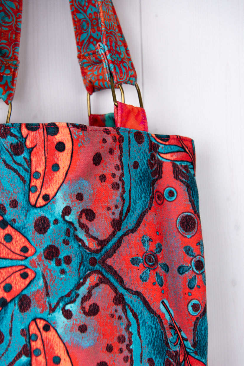 Tote Bag: Poppies With Feathers