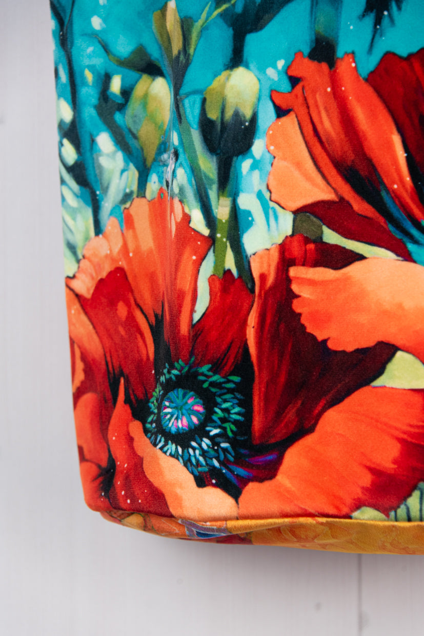 Tote Bag: Poppies With Feathers