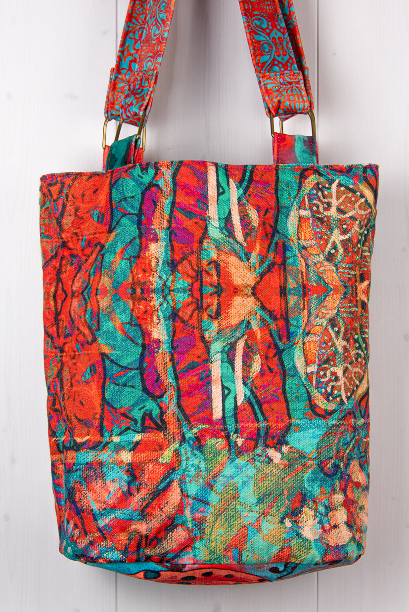 Tote Bag: Poppies With Feathers